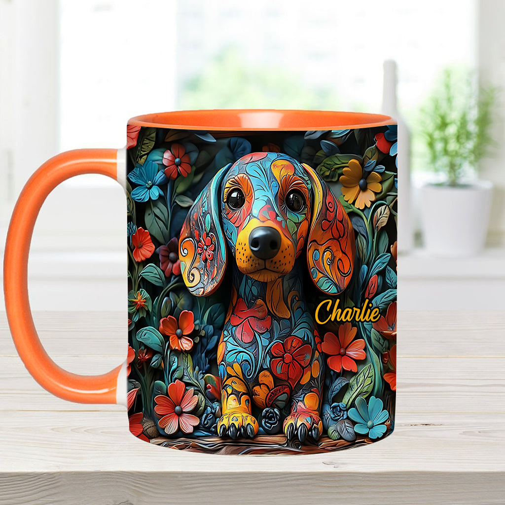 Personalisierte Tasse mit Dackelmotiv