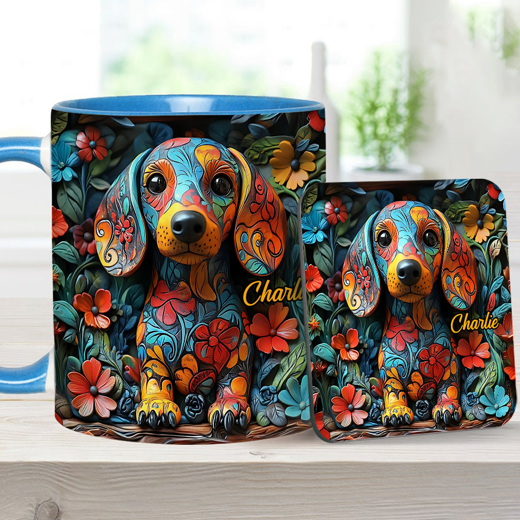 Personalisierte Tasse mit Dackelmotiv