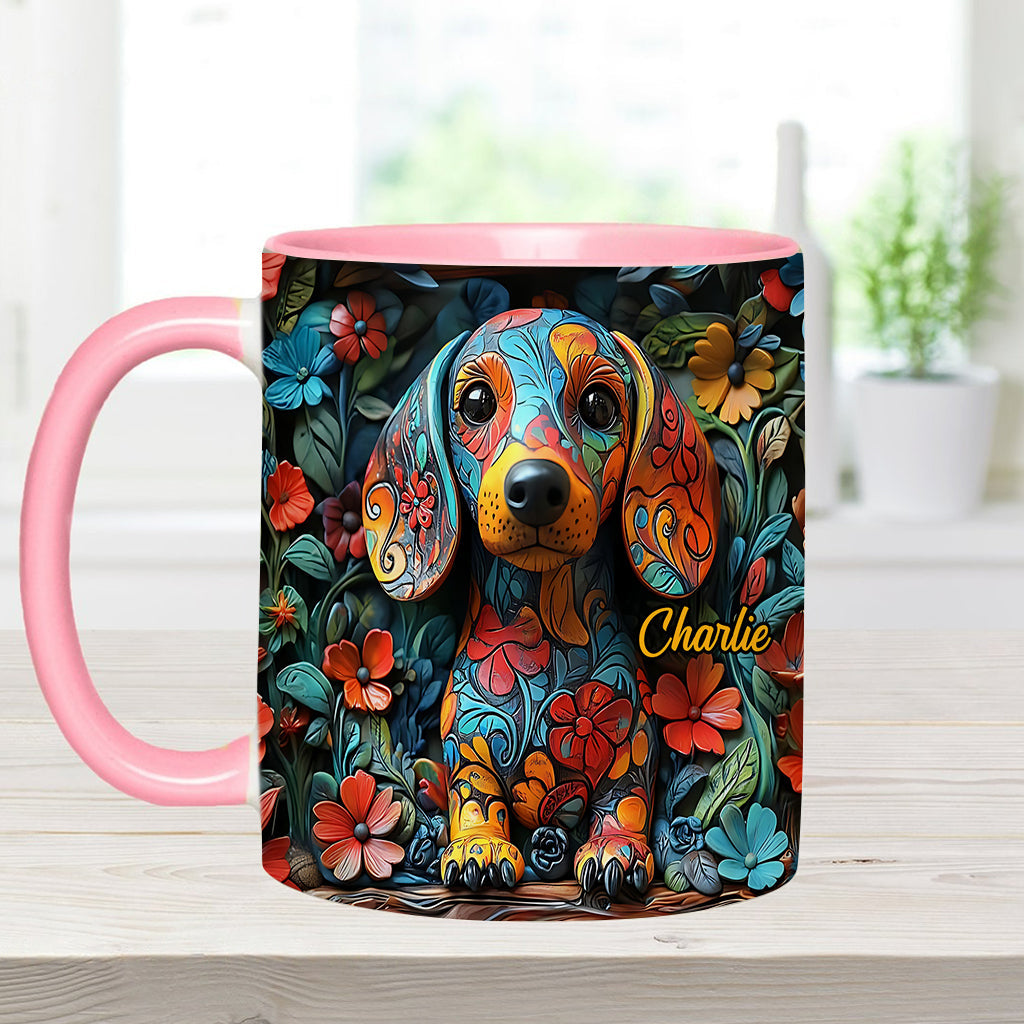 Personalisierte Tasse mit Dackelmotiv