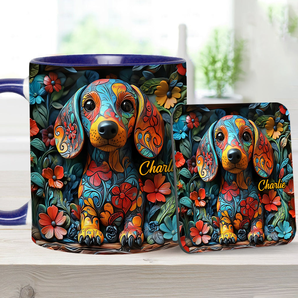Personalisierte Tasse mit Dackelmotiv