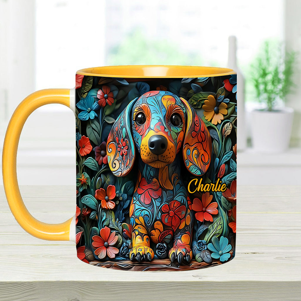 Personalisierte Tasse mit Dackelmotiv
