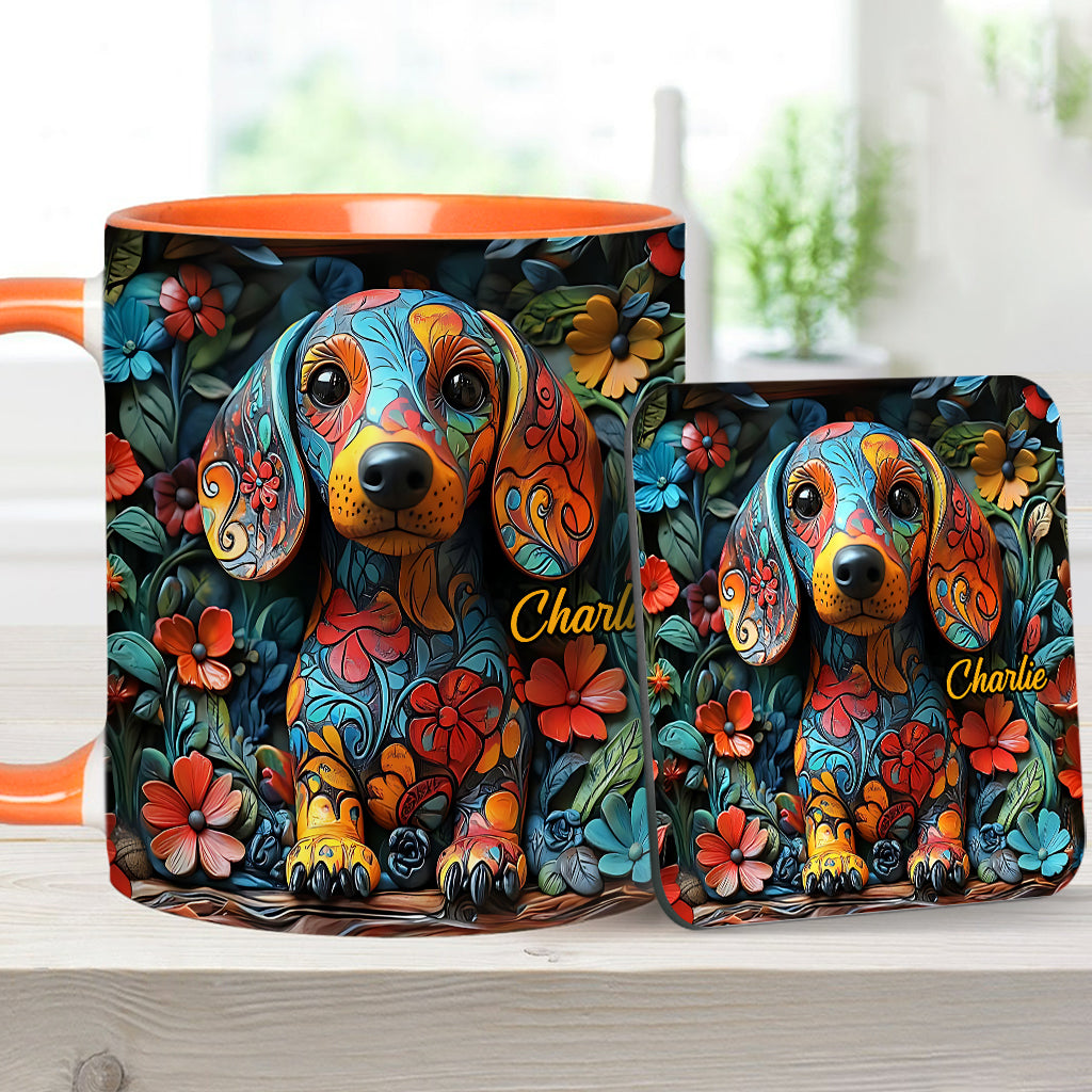 Personalisierte Tasse mit Dackelmotiv