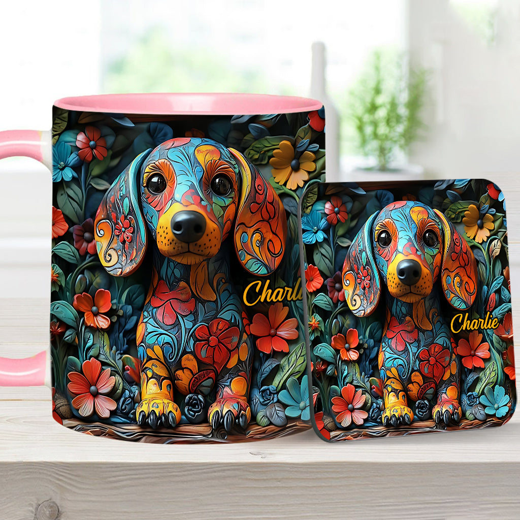Personalisierte Tasse mit Dackelmotiv