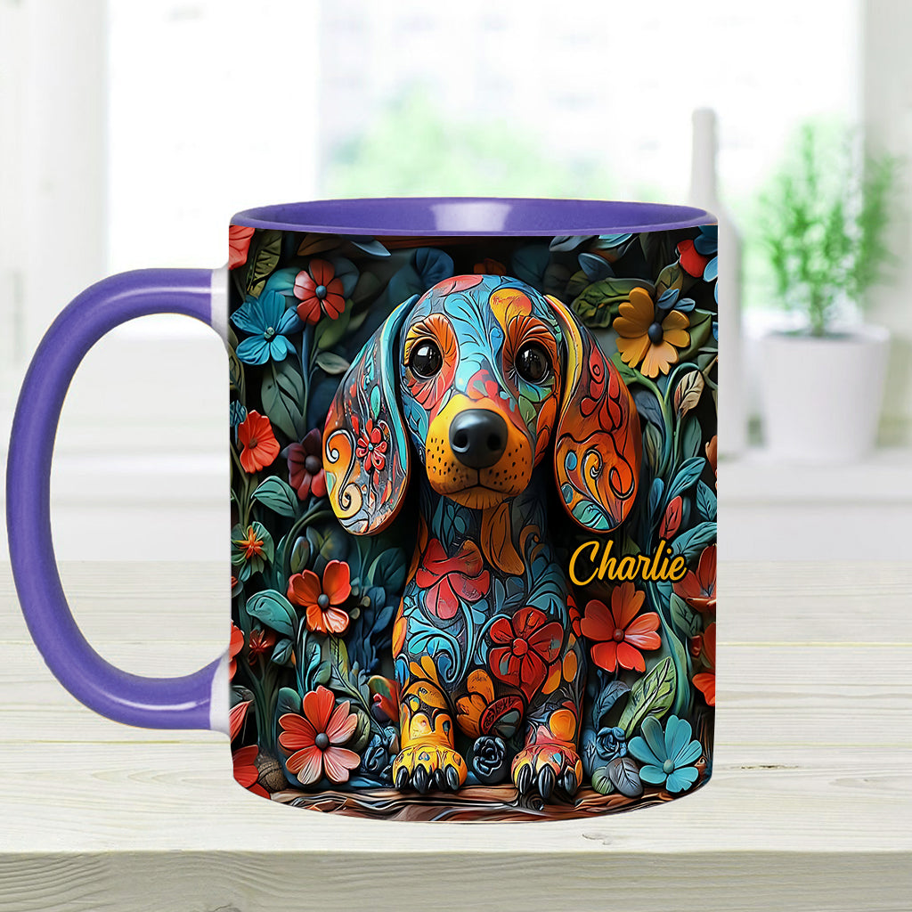 Personalisierte Tasse mit Dackelmotiv