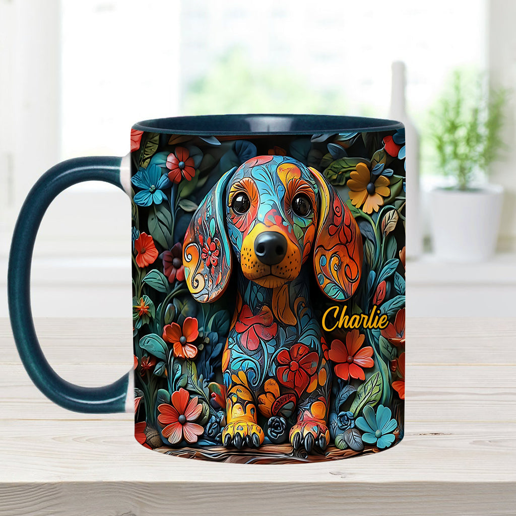 Personalisierte Tasse mit Dackelmotiv