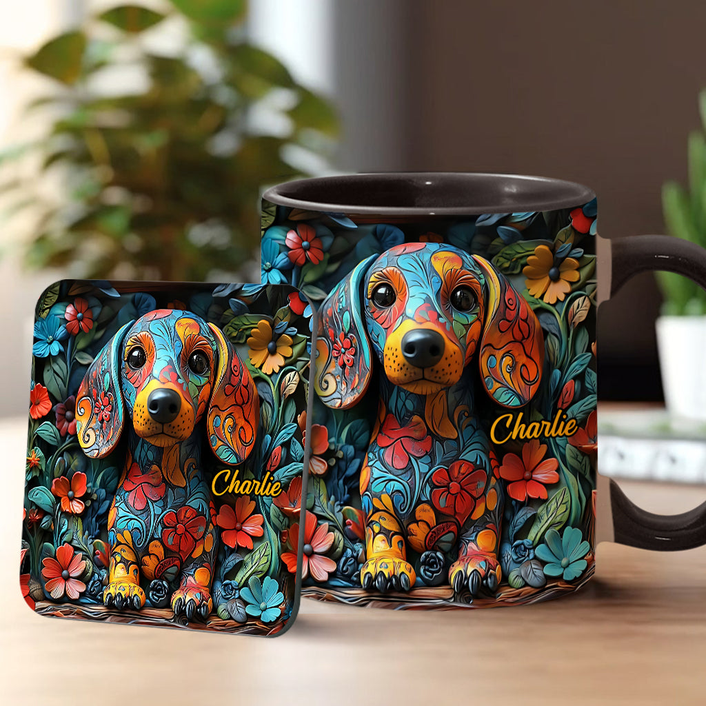 Personalisierte Tasse mit Dackelmotiv