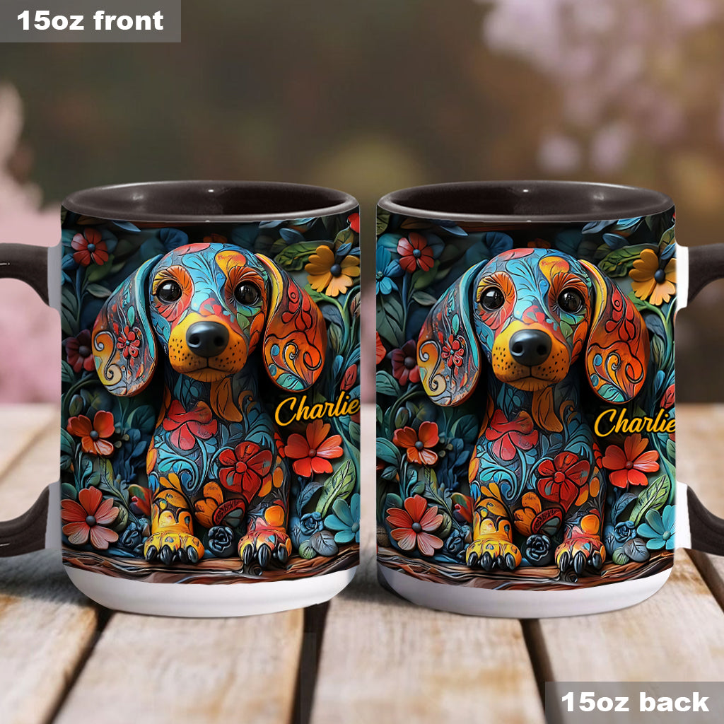 Personalisierte Tasse mit Dackelmotiv