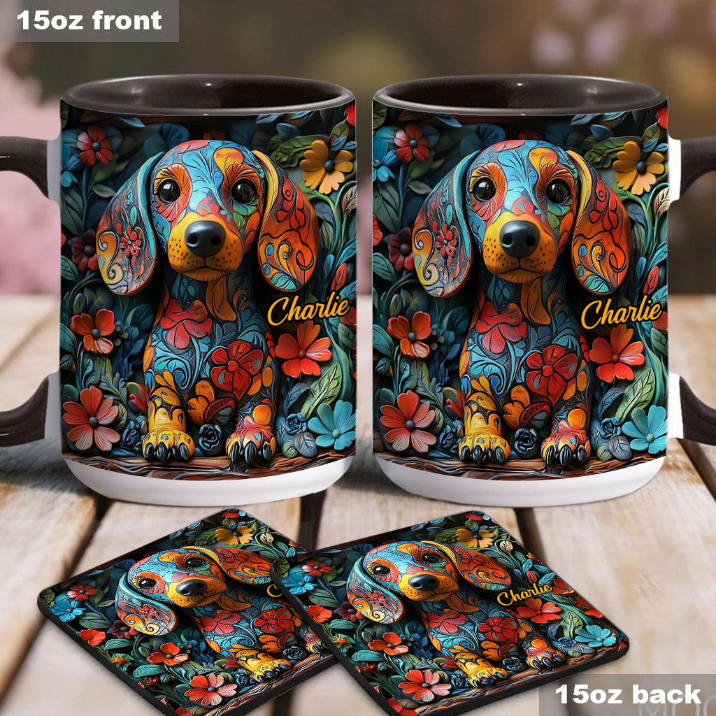 Personalisierte Tasse mit Dackelmotiv