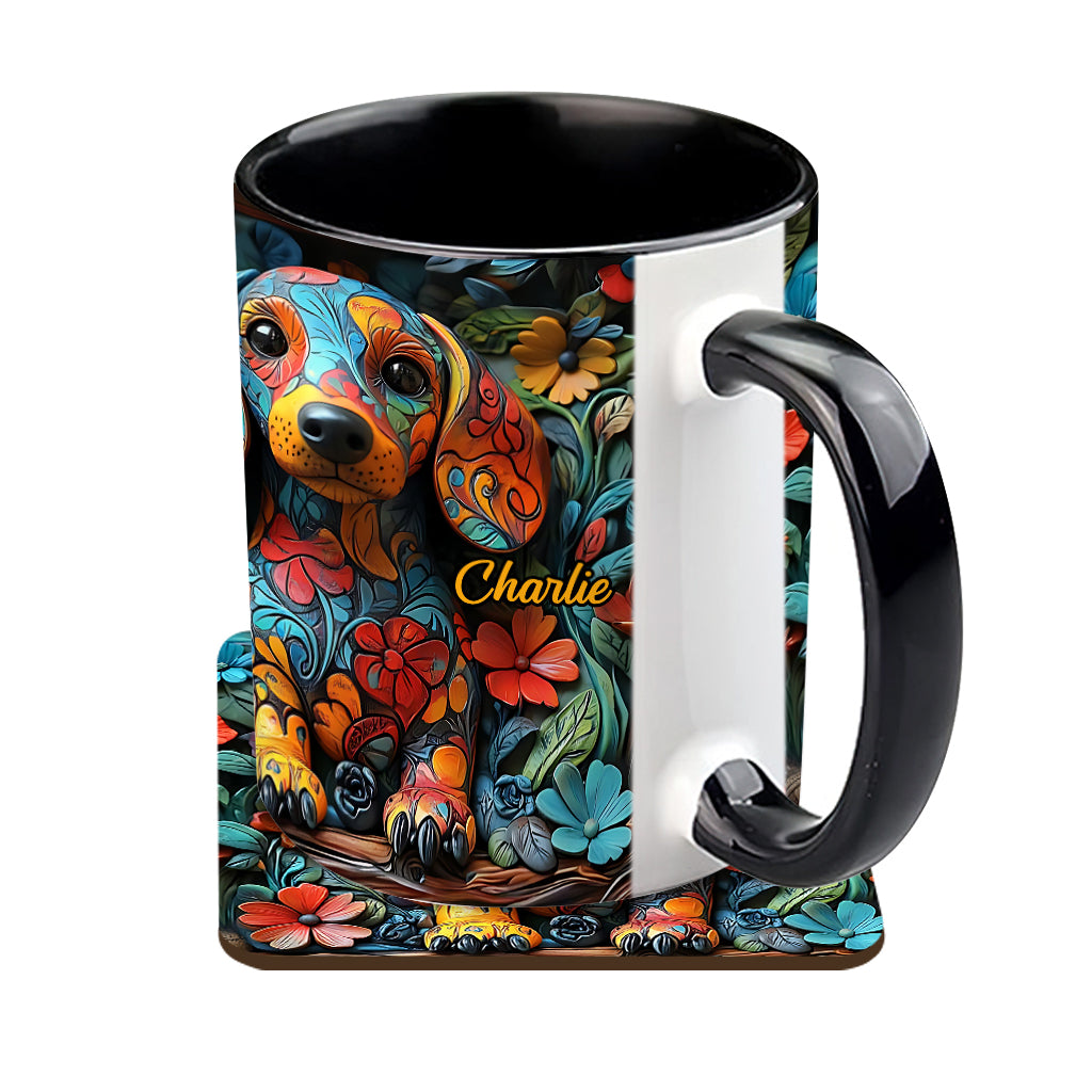 Personalisierte Tasse mit Dackelmotiv