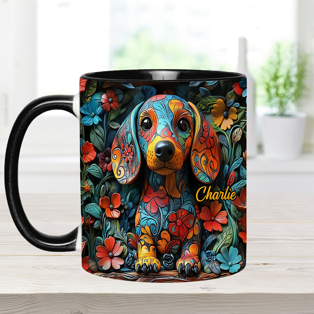 Personalisierte Tasse mit Dackelmotiv