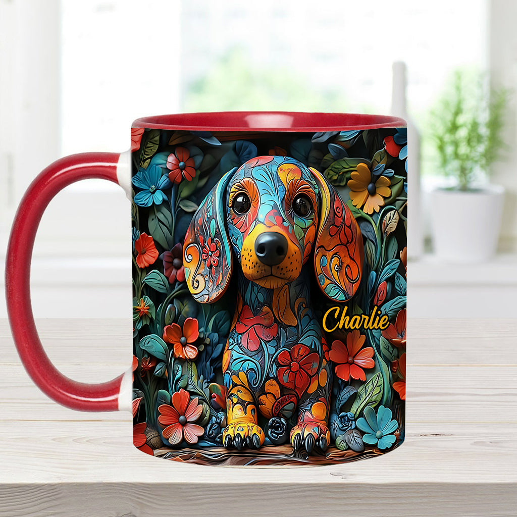 Personalisierte Tasse mit Dackelmotiv
