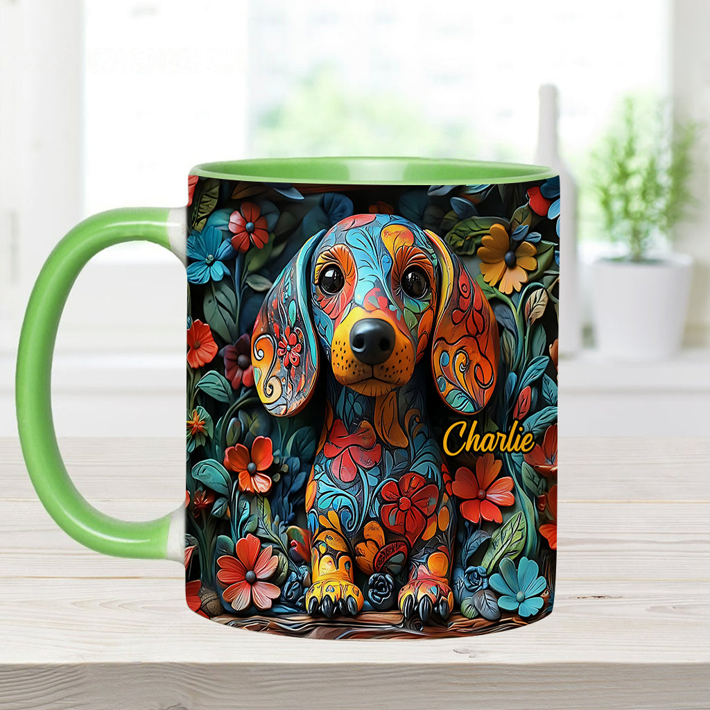 Personalisierte Tasse mit Dackelmotiv