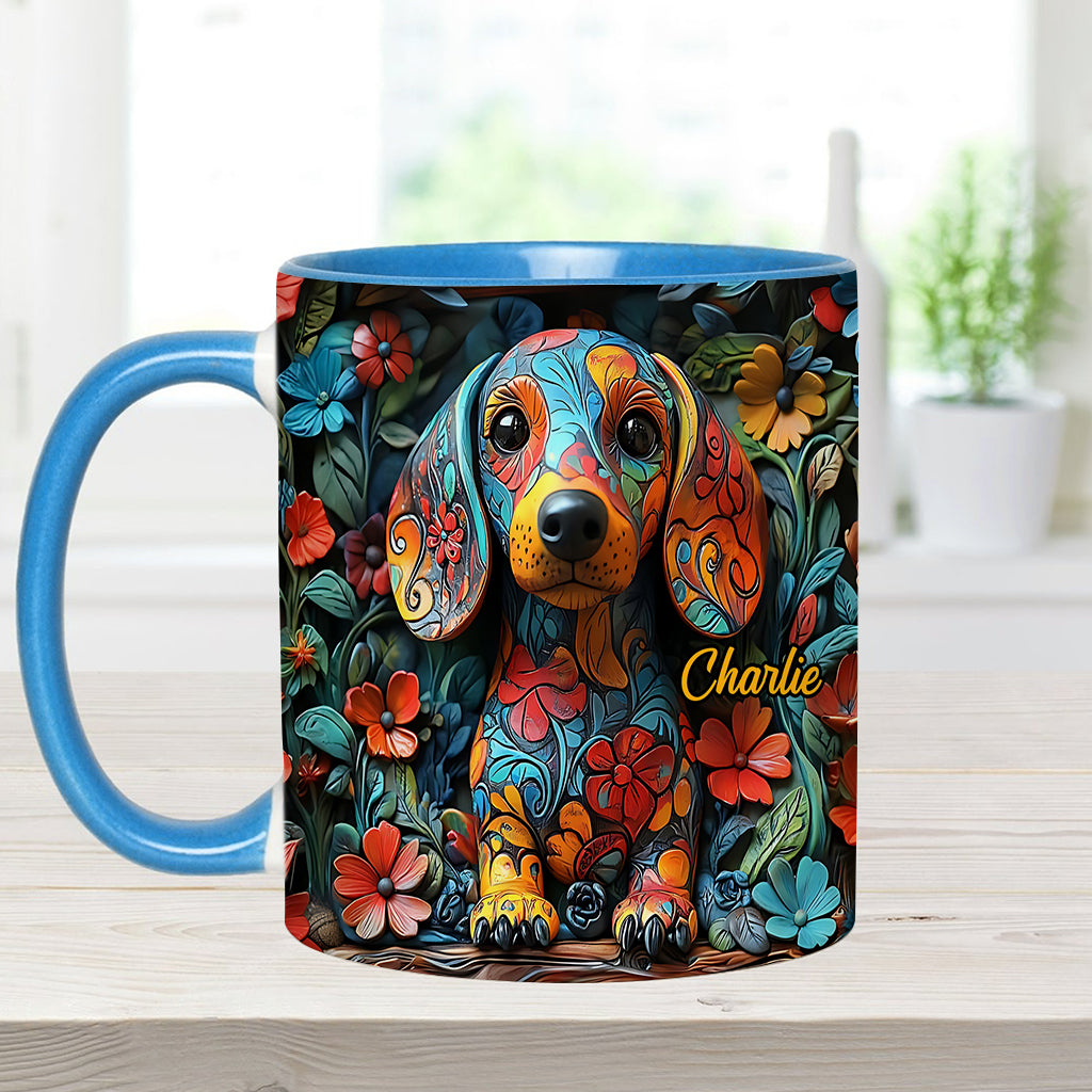 Personalisierte Tasse mit Dackelmotiv