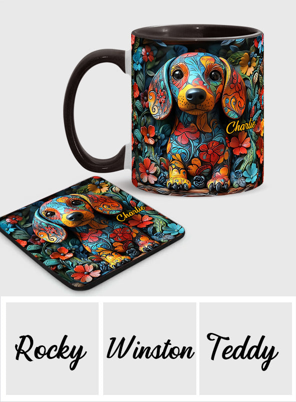 Personalisierte Tasse mit Dackelmotiv