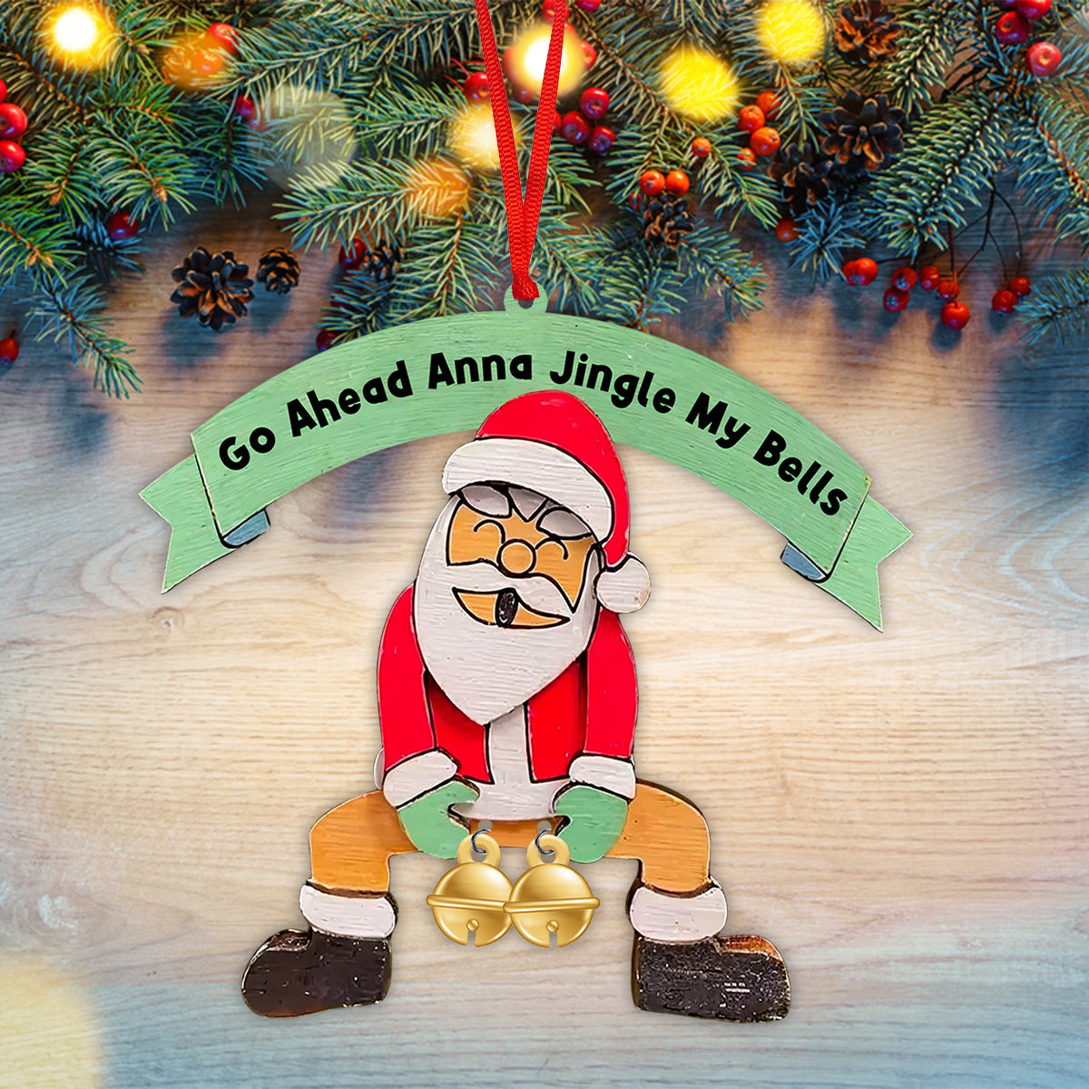 Jingle My Bells - Personalized Couple Ornament With Charm
