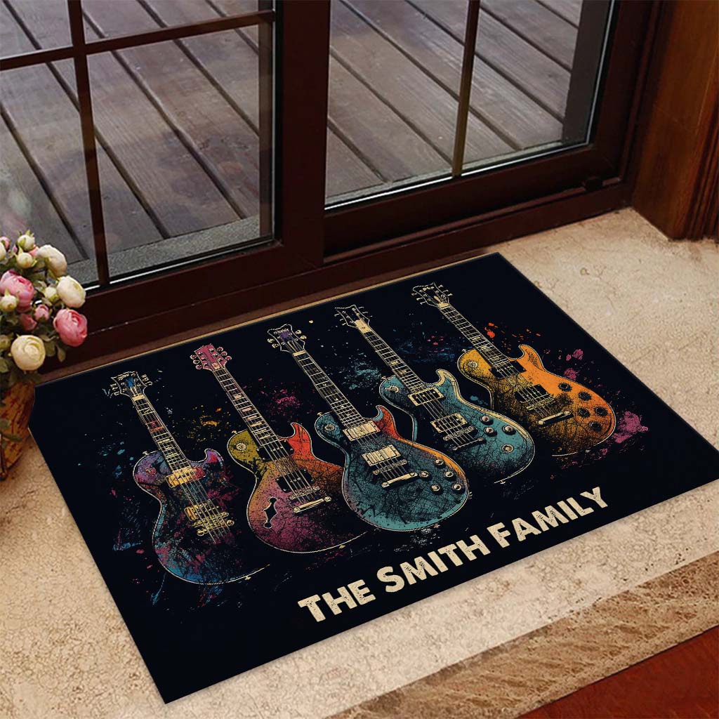 Gitarrenharmonie – Personalisierte Gitarren-Fußmatte
