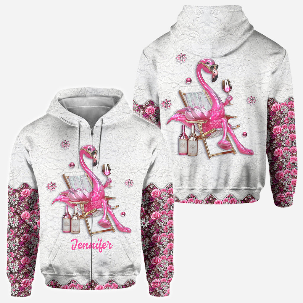 Sei ein Flamingo inmitten einer Taubenschar – personalisiertes Flamingo-Shirt