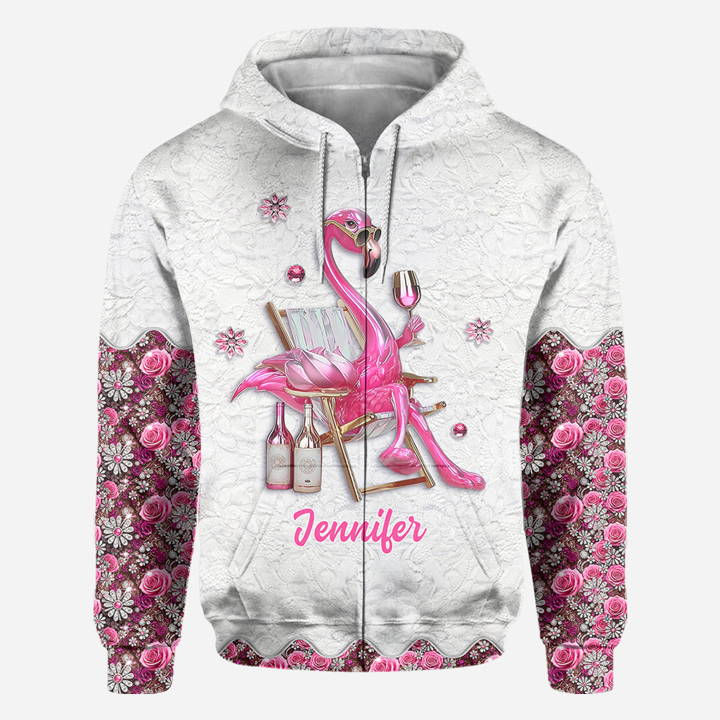 Sei ein Flamingo inmitten einer Taubenschar – personalisiertes Flamingo-Shirt