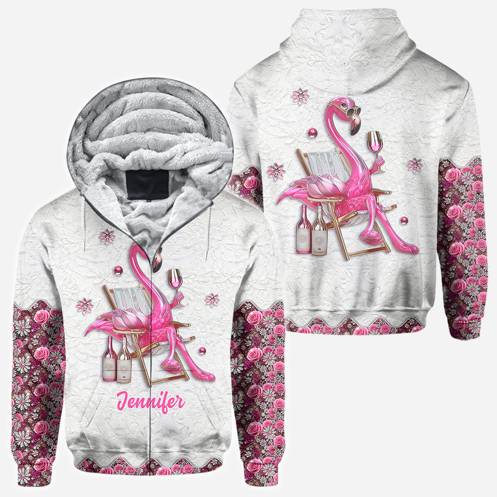 Sei ein Flamingo inmitten einer Taubenschar – personalisiertes Flamingo-Shirt