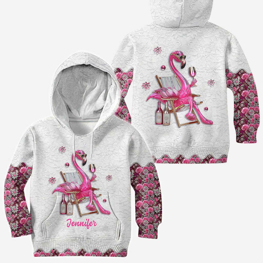 Sei ein Flamingo inmitten einer Taubenschar – personalisiertes Flamingo-Shirt