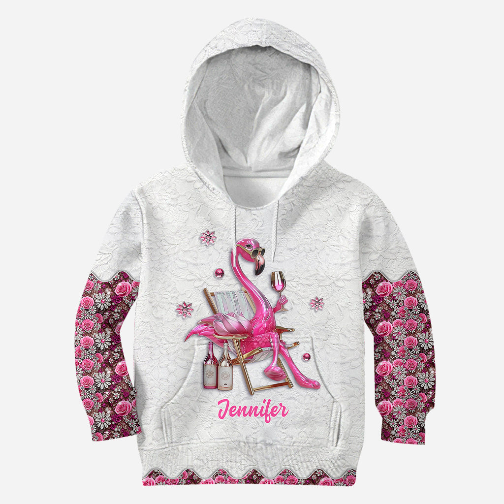 Sei ein Flamingo inmitten einer Taubenschar – personalisiertes Flamingo-Shirt
