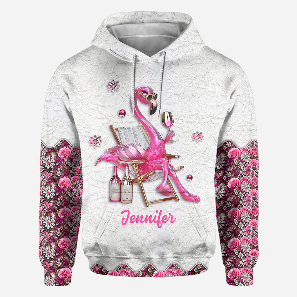 Sei ein Flamingo inmitten einer Taubenschar – personalisiertes Flamingo-Shirt