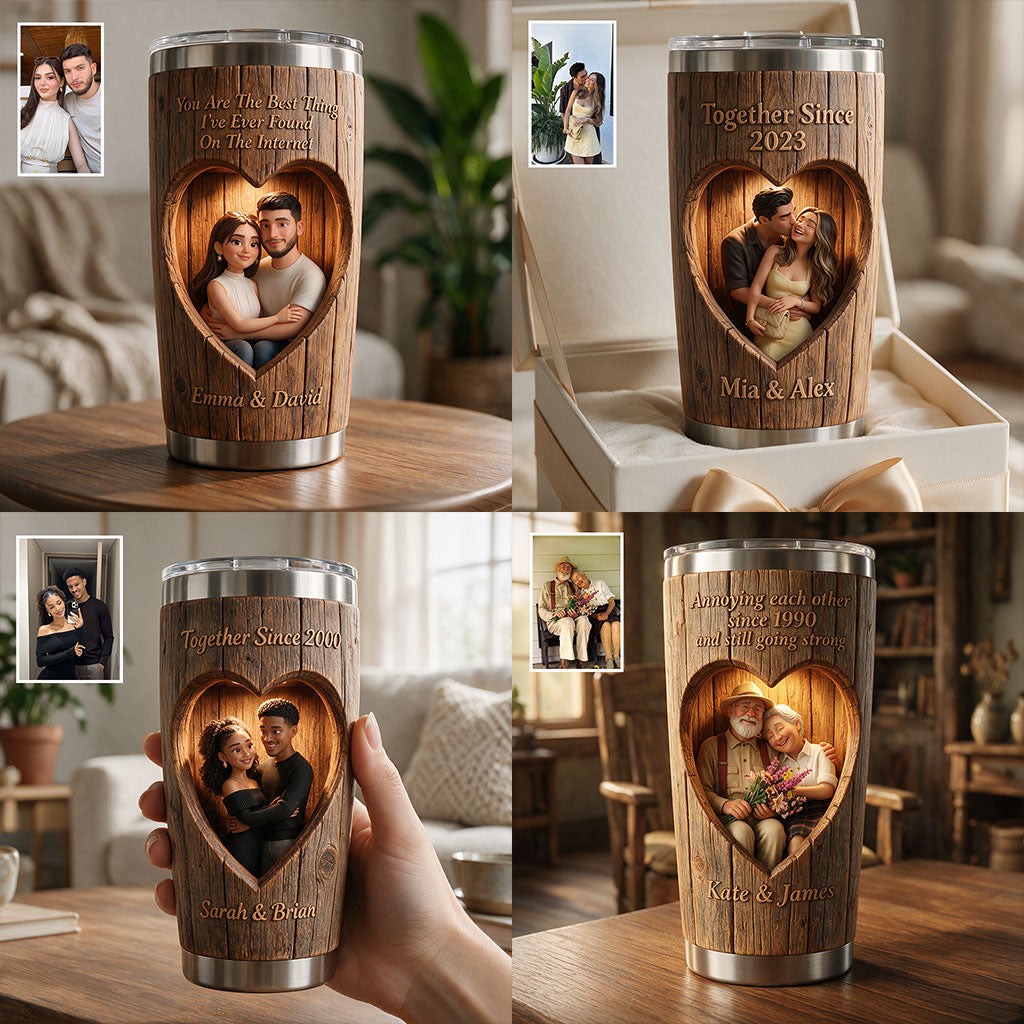 Gemeinsam seit - Personalisierter Paar-Tumbler