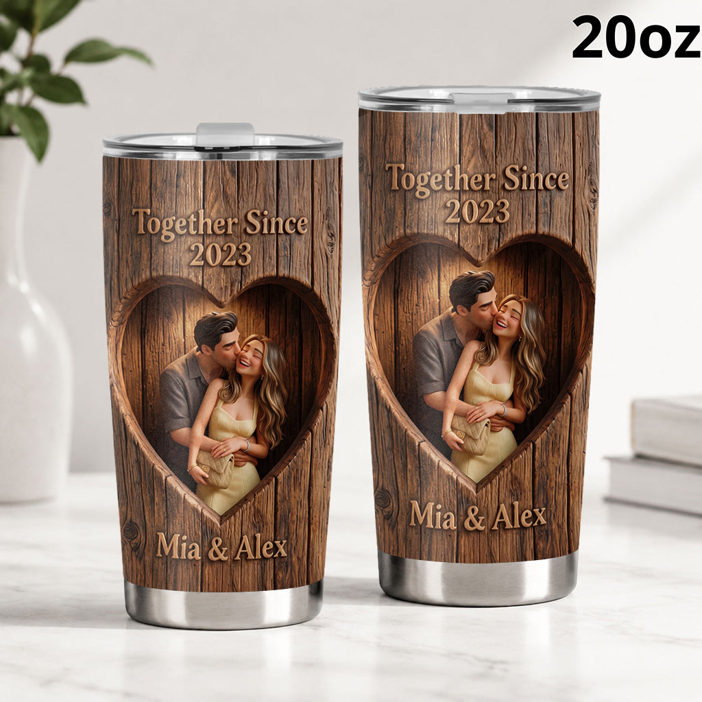Gemeinsam seit - Personalisierter Paar-Tumbler