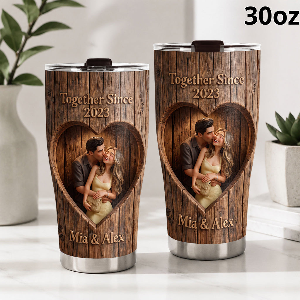 Gemeinsam seit - Personalisierter Paar-Tumbler