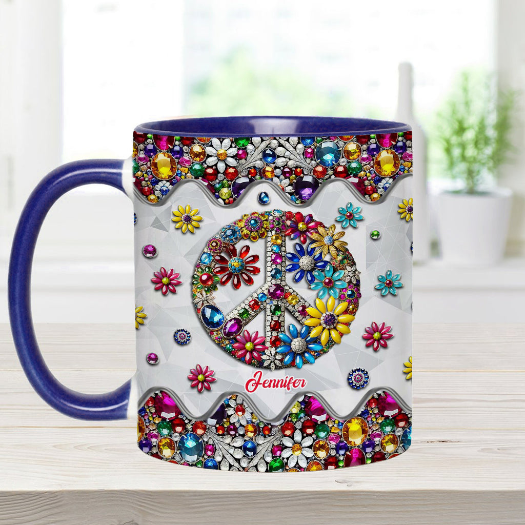 Hippie Soul – Personalisierte Tasse mit Hippie-Akzent