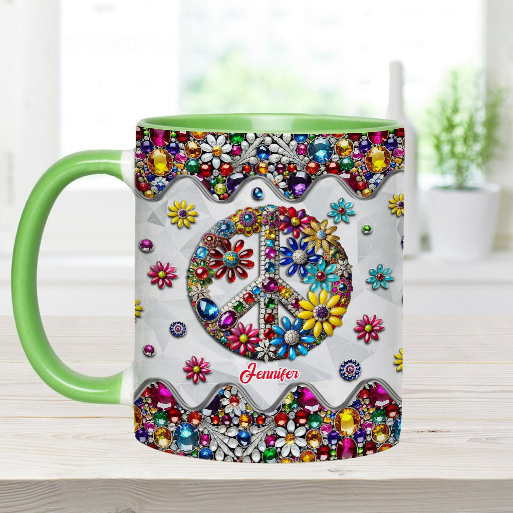 Hippie Soul – Personalisierte Tasse mit Hippie-Akzent