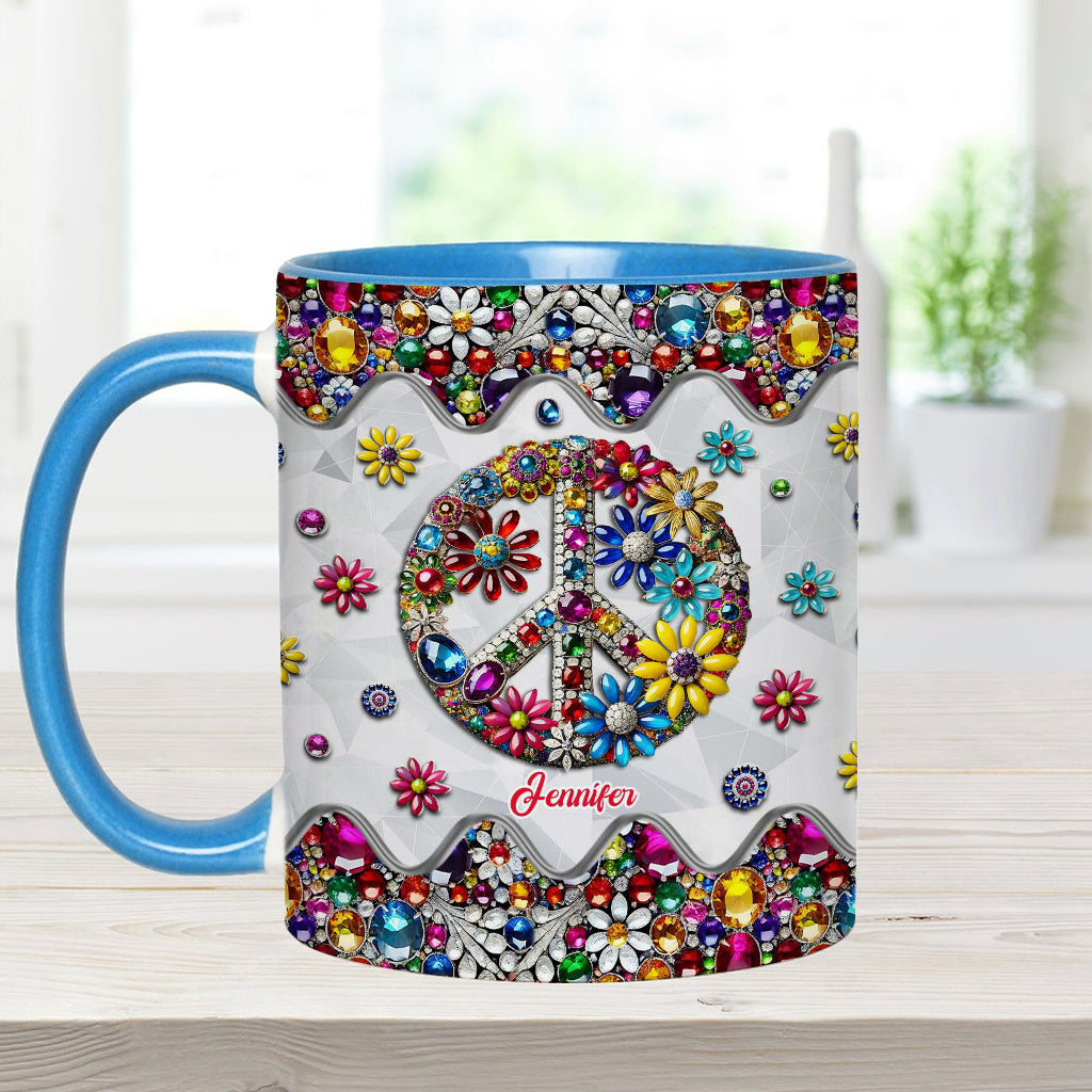 Hippie Soul – Personalisierte Tasse mit Hippie-Akzent