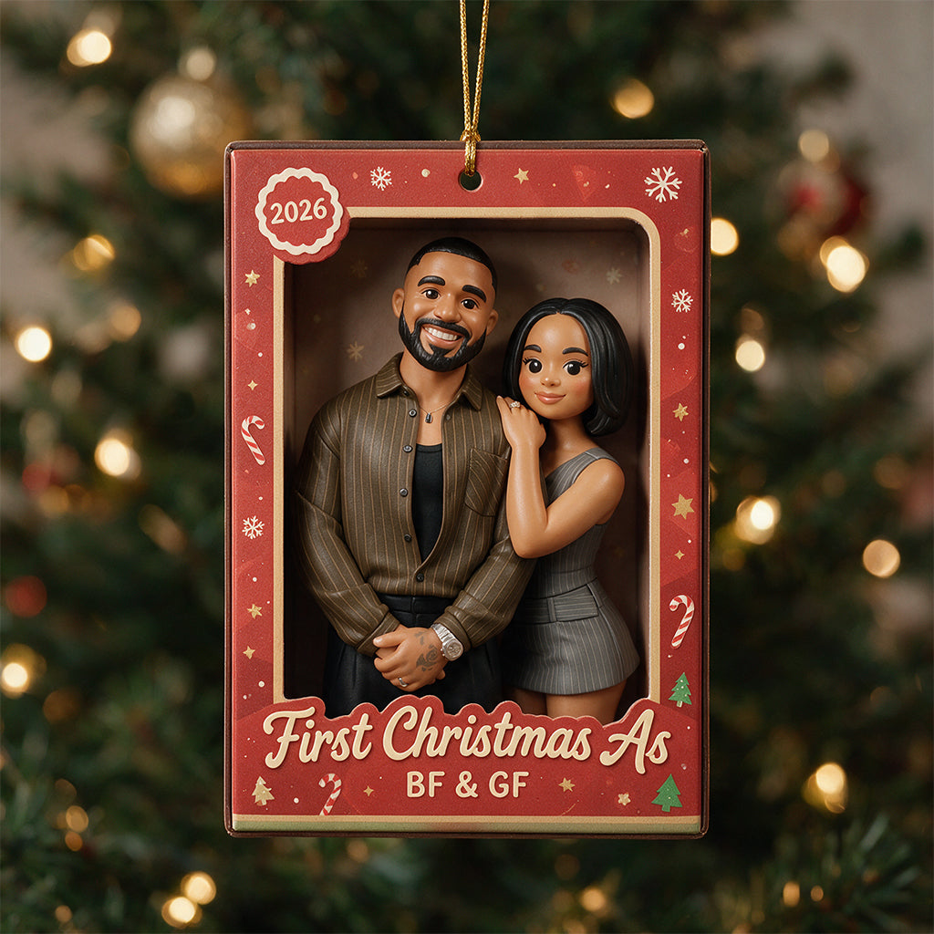 First Christmas As Married Couple/ Family Of Three.... - Personalized Couple Ornament
