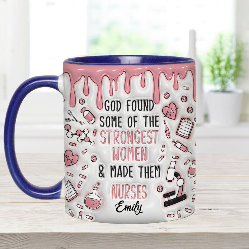 Dieu a choisi des femmes exceptionnelles et en a fait des infirmières - Mug personnalisé pour infirmière