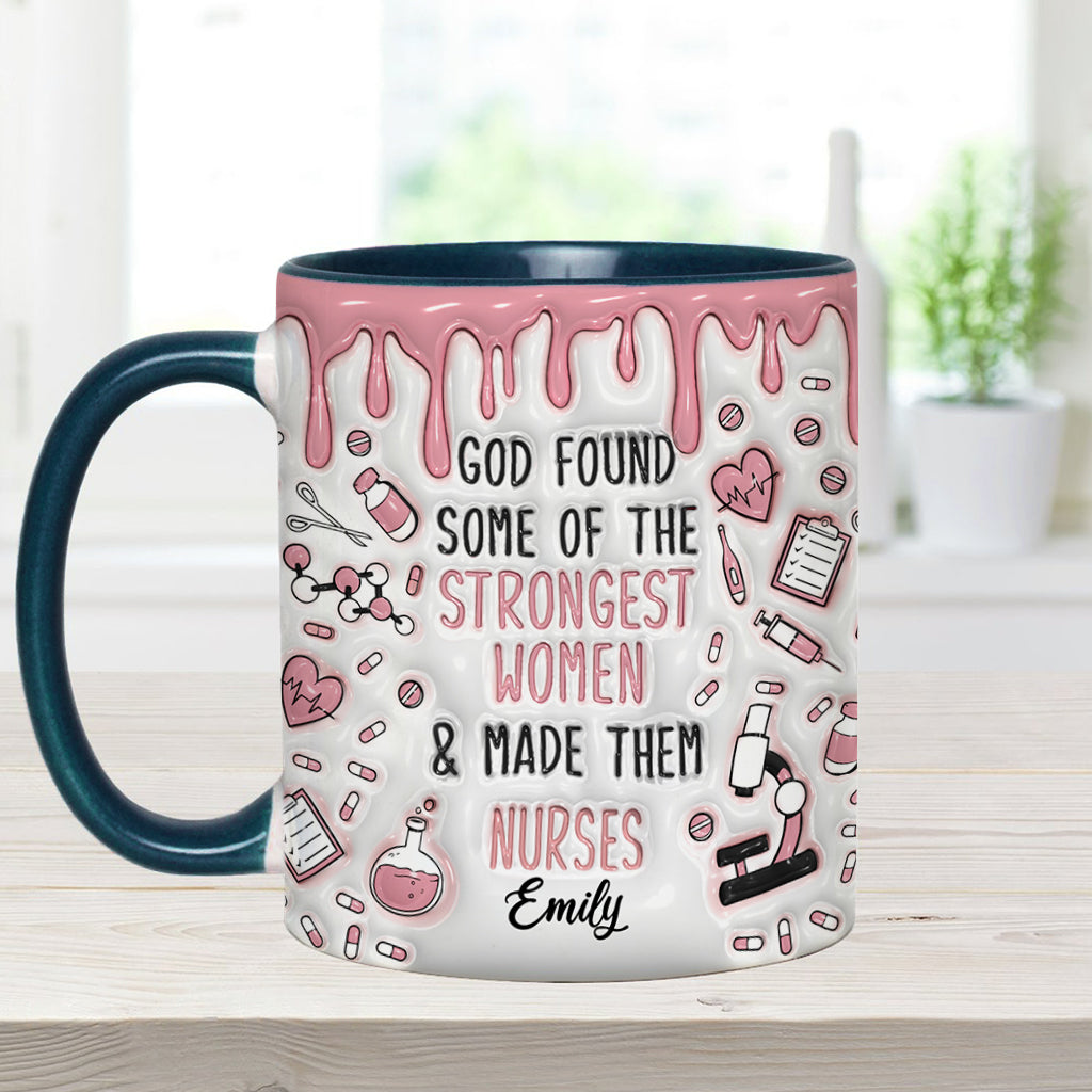 Dieu a choisi des femmes exceptionnelles et en a fait des infirmières - Mug personnalisé pour infirmière