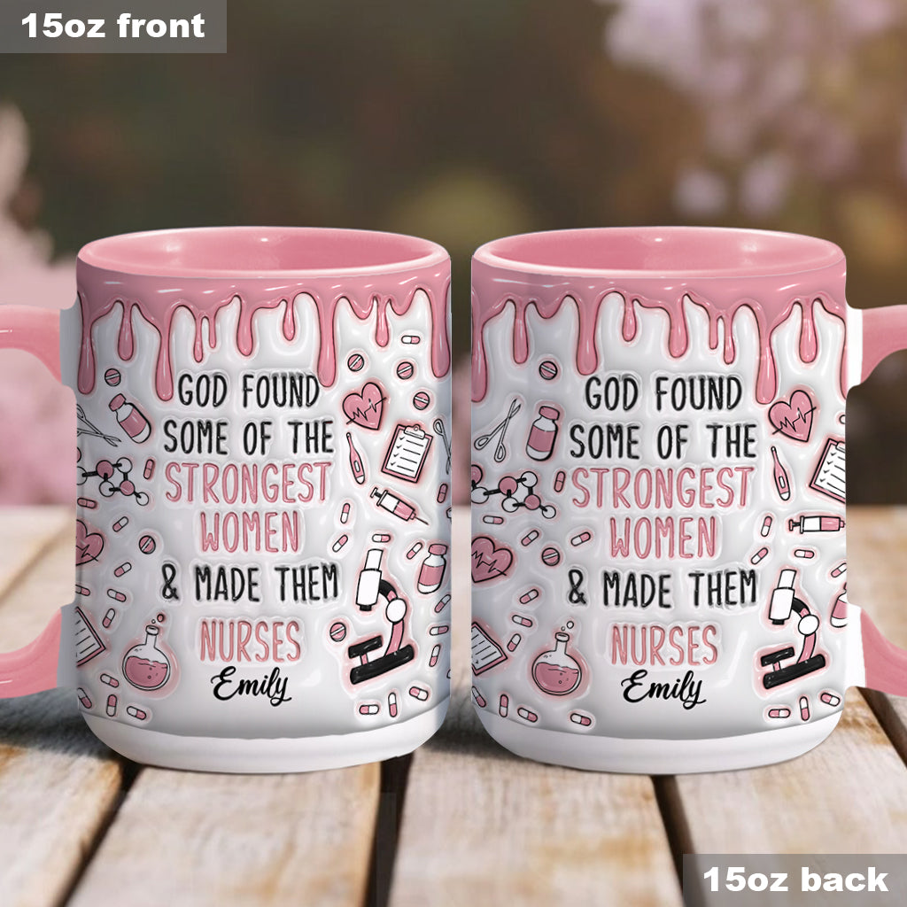 Dieu a choisi des femmes exceptionnelles et en a fait des infirmières - Mug personnalisé pour infirmière