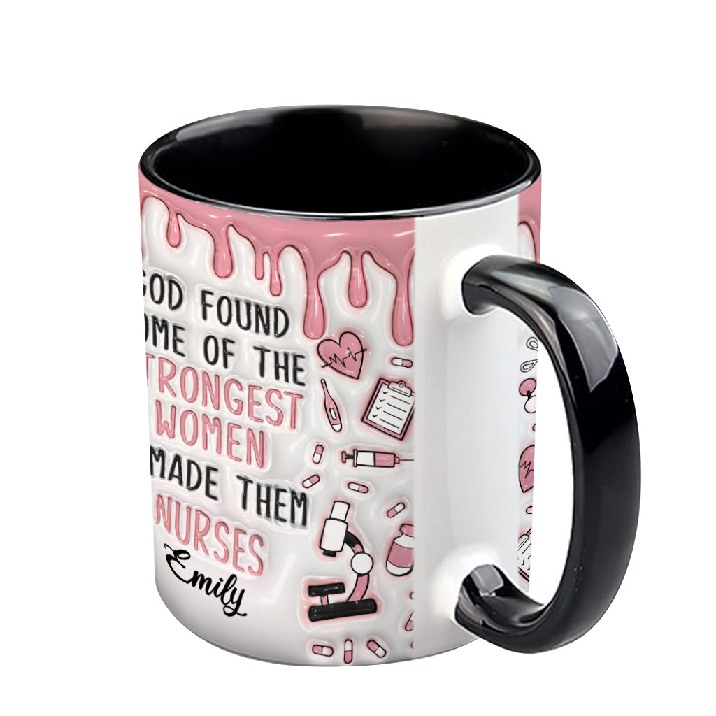 Dieu a choisi des femmes exceptionnelles et en a fait des infirmières - Mug personnalisé pour infirmière