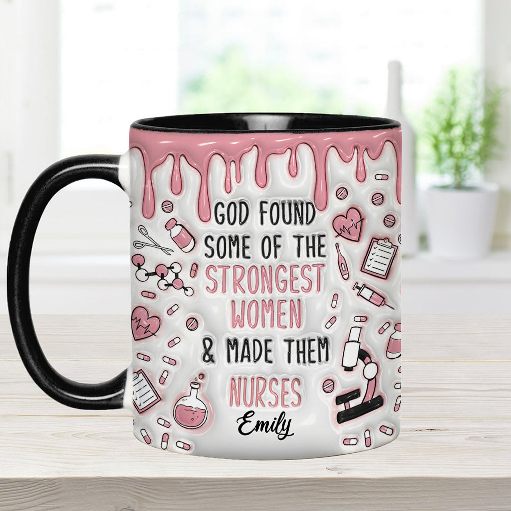 Dieu a choisi des femmes exceptionnelles et en a fait des infirmières - Mug personnalisé pour infirmière