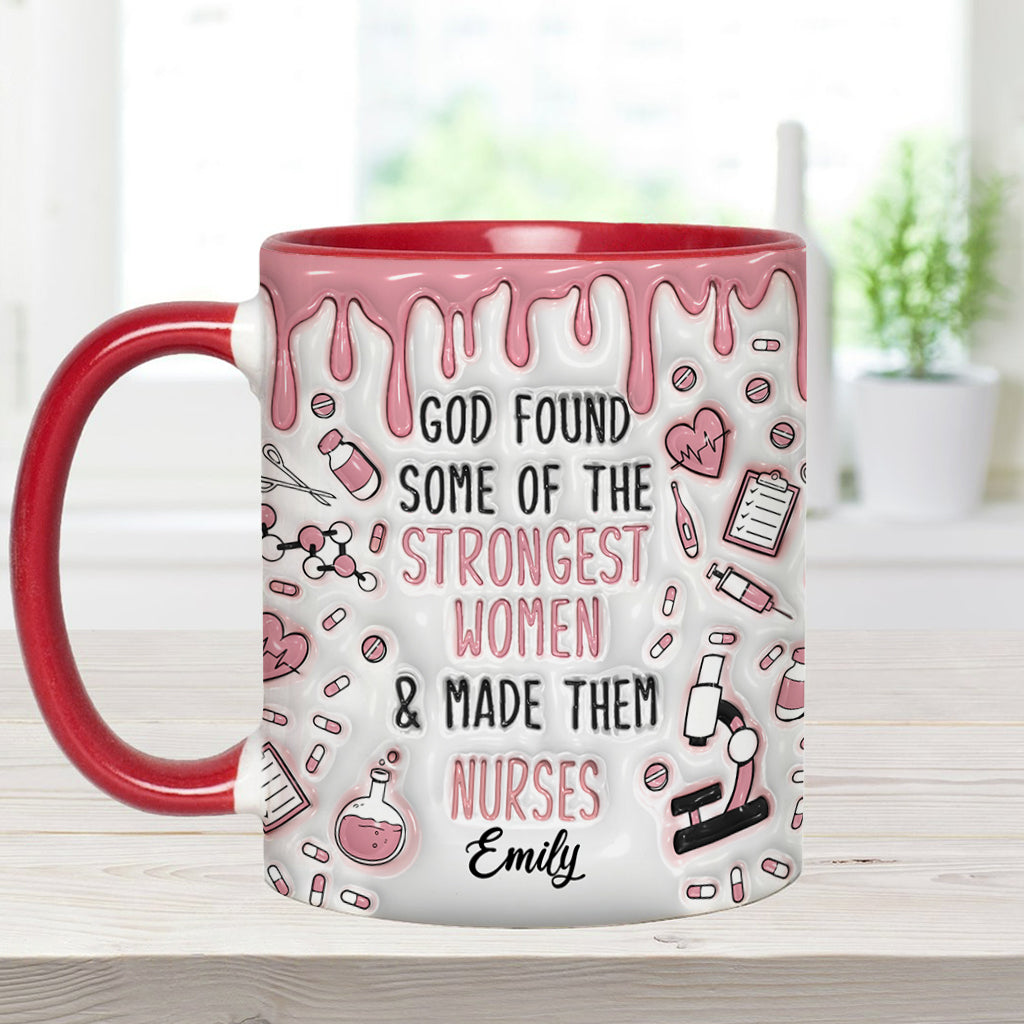 Dieu a choisi des femmes exceptionnelles et en a fait des infirmières - Mug personnalisé pour infirmière