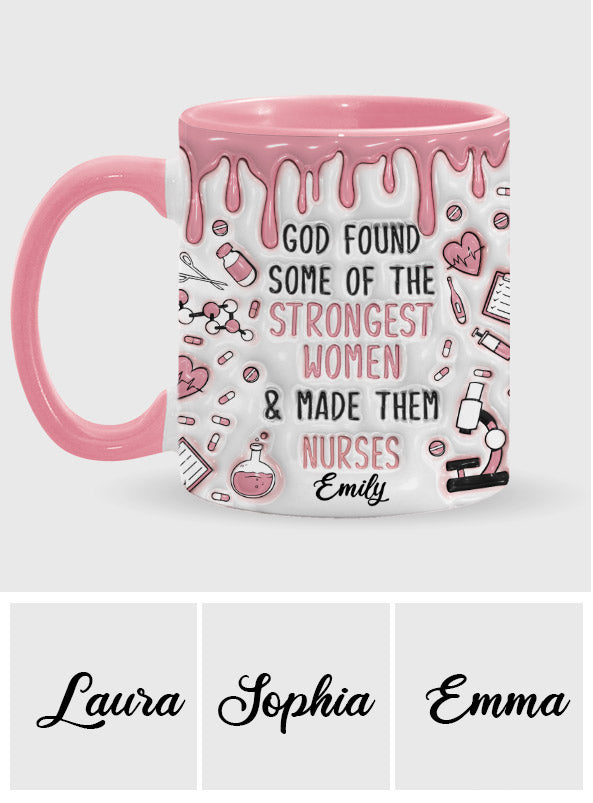 Dieu a choisi des femmes exceptionnelles et en a fait des infirmières - Mug personnalisé pour infirmière