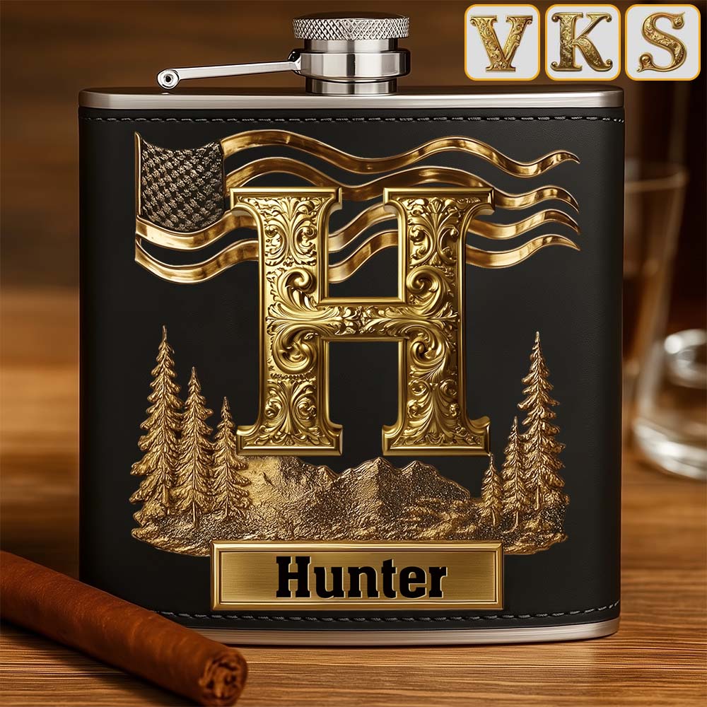 Individuelles Geschenk für ihn – personalisierter Whisky-Flachmann