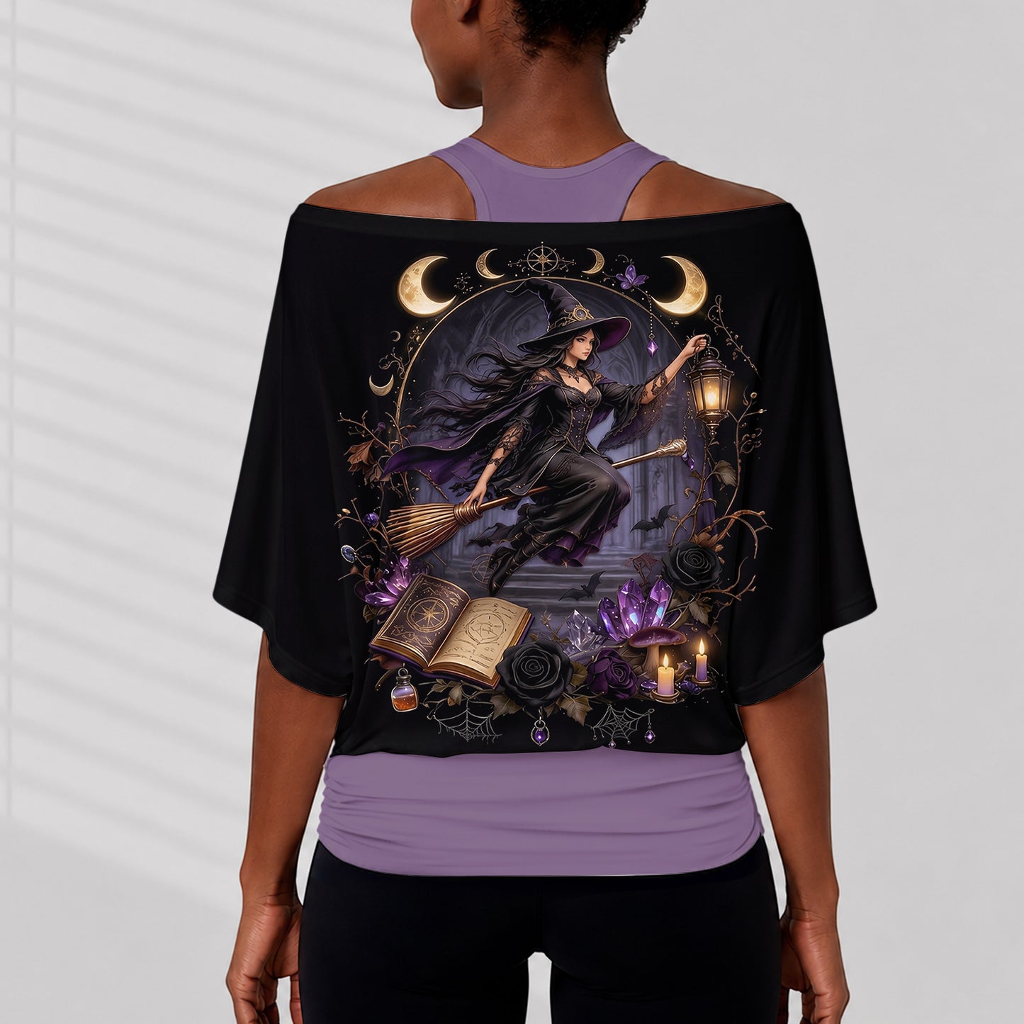 Magic Witch - Personalized Witch Off-Shoulder Top Set