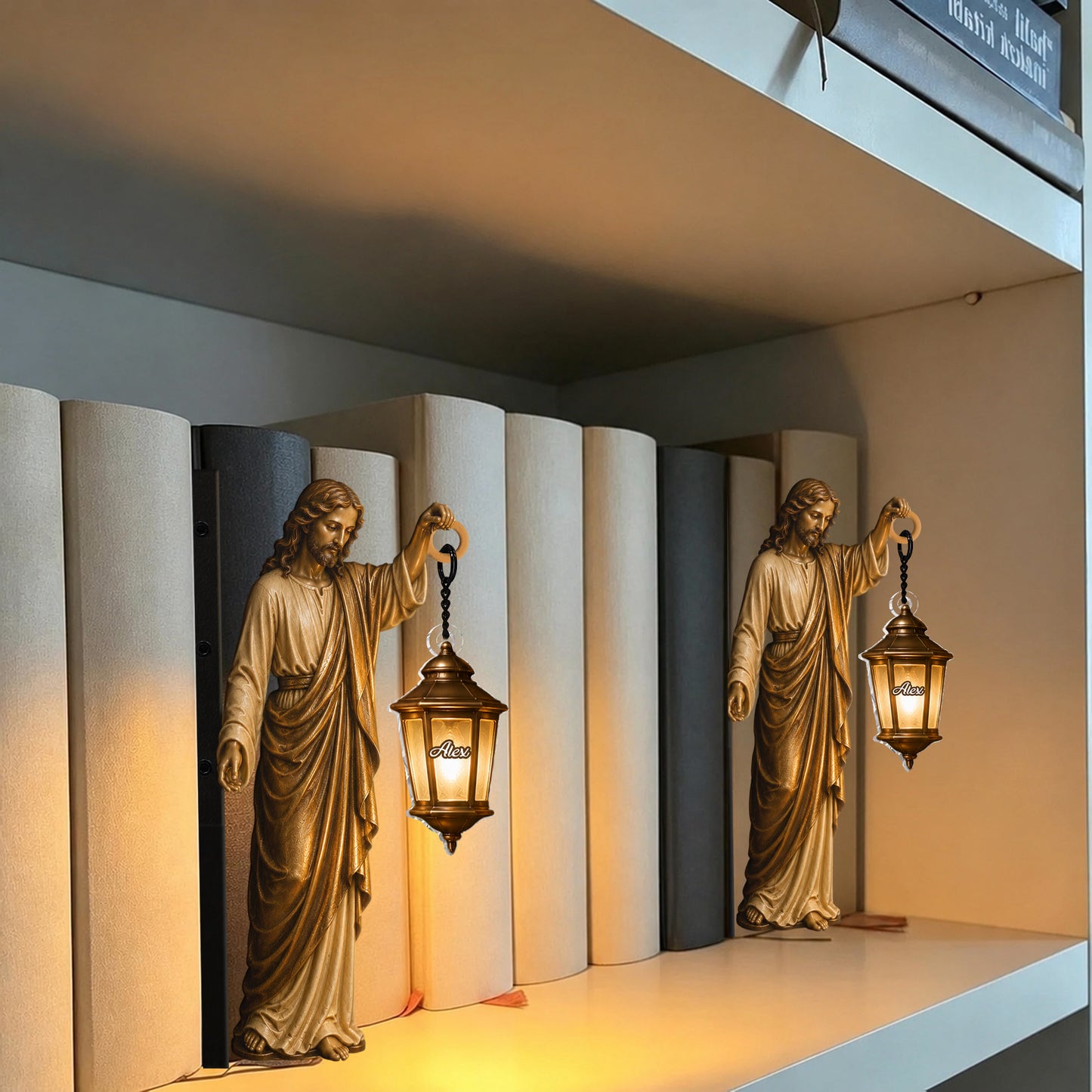 Believer - Personalisierte Christliche Bücherregal-Lampe
