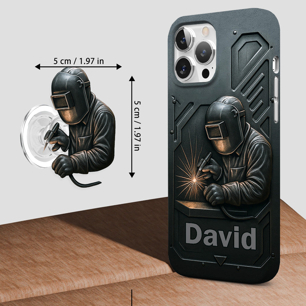 Coole Schweißer-Männer – Personalisierte Handyhülle mit Schweißer-Motiv und Volldruck