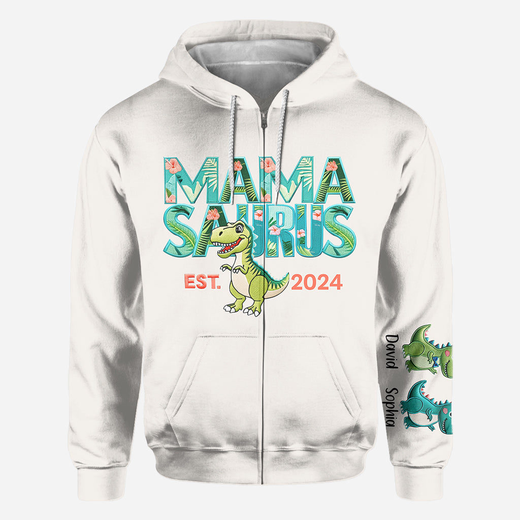 Mamasaurus - Personalized Mother All Over Shirt