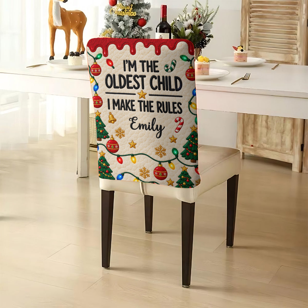 Better Together Always Funny Gift For Family Members, Sisters, Brother - Personalized Family Chair Cover Set