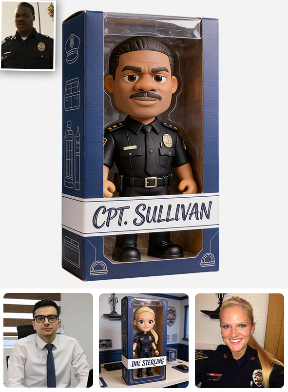 Police Gifts - Personalized Police Officer Acrylic Display Box
