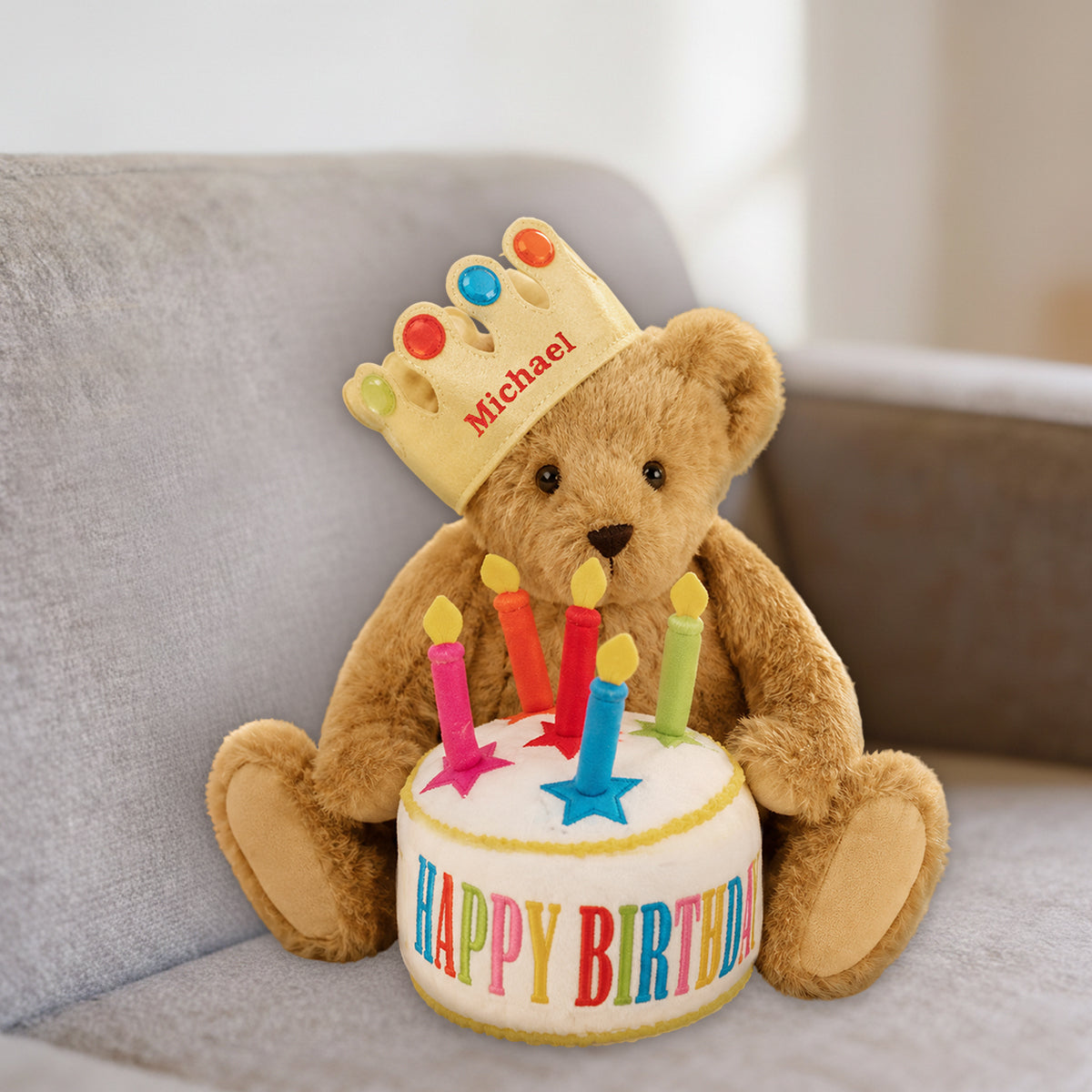 Happy Birthday - Personalized Birthday Premium Faux Fur Pillow