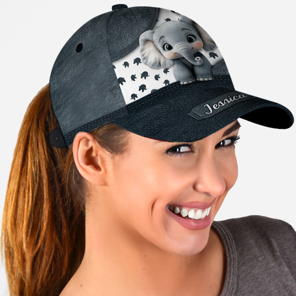 Bébé éléphant mignon - Casquette classique éléphant personnalisée