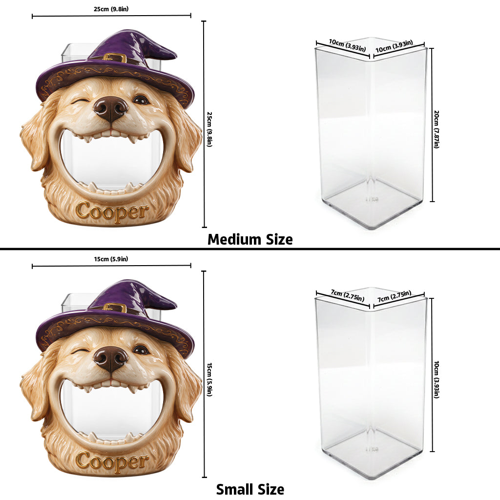 Halloween Pet Candy Holder - Personalized Dog Acrylic Pot